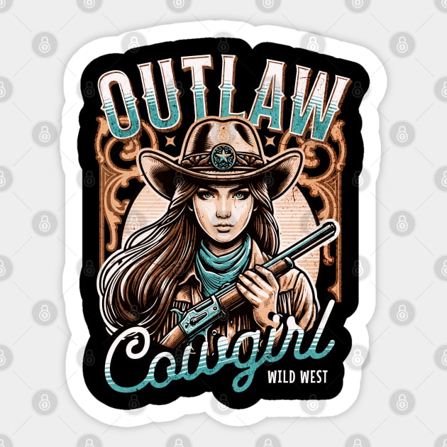 Cow girl Sticker by Graphic tees